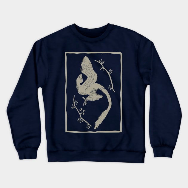 Microraptor & Ginkgo Crewneck Sweatshirt by JFells